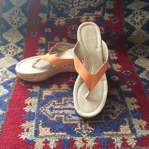 Orange nubuck donald pliner shoes
